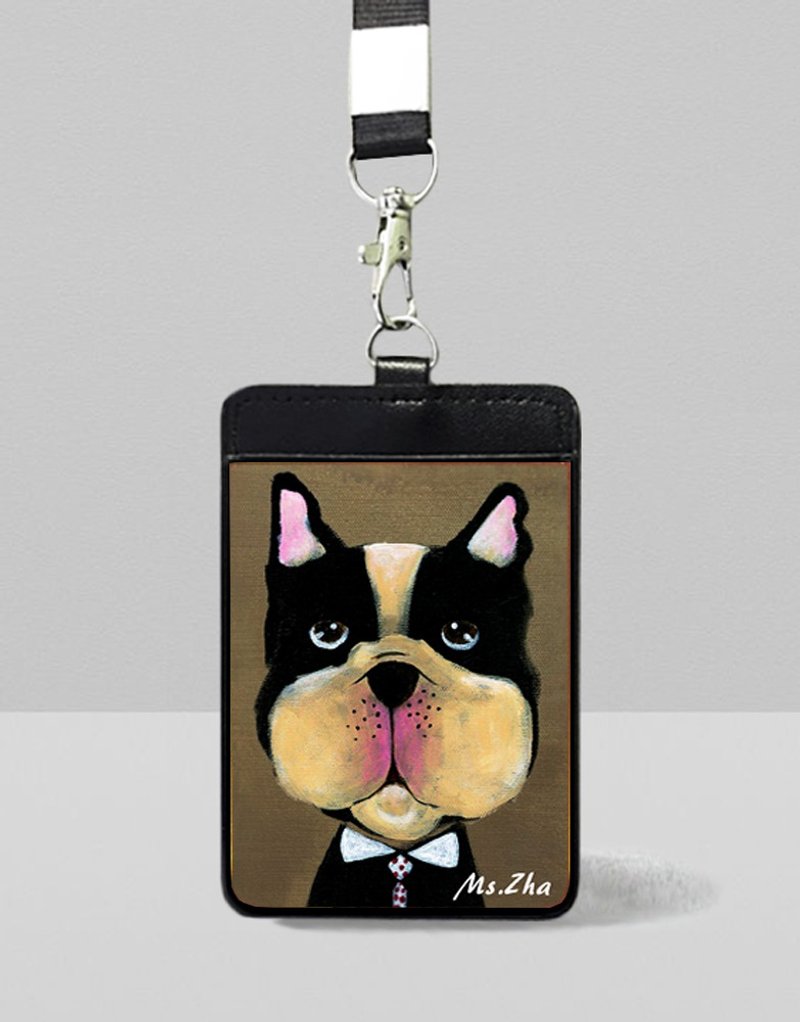 识别证套\建筑师法斗\加送狗狗猫猫明信片一张(随机) - 证件套/卡套 - 人造皮革 咖啡色