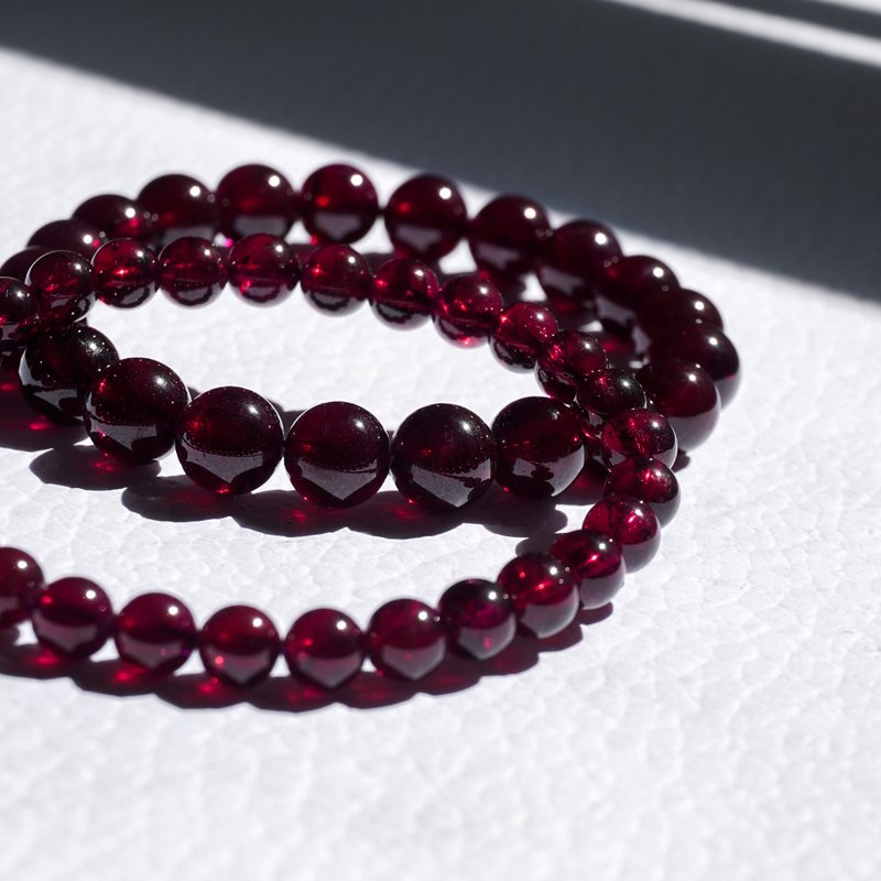 紫牙乌 石榴石 红宝石 水晶 手链 - 手链/手环 - 水晶 紫色