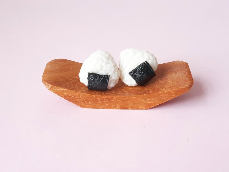 sushi earring 89 - 耳环/耳夹 - 贵金属 白色