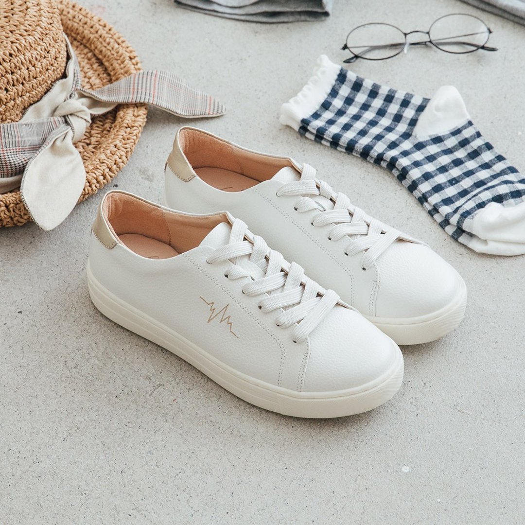 MIT全真皮舒芙蕾Soufflé裸感休闲鞋小白鞋Sneakers - 女款休闲鞋 - 真皮 多色