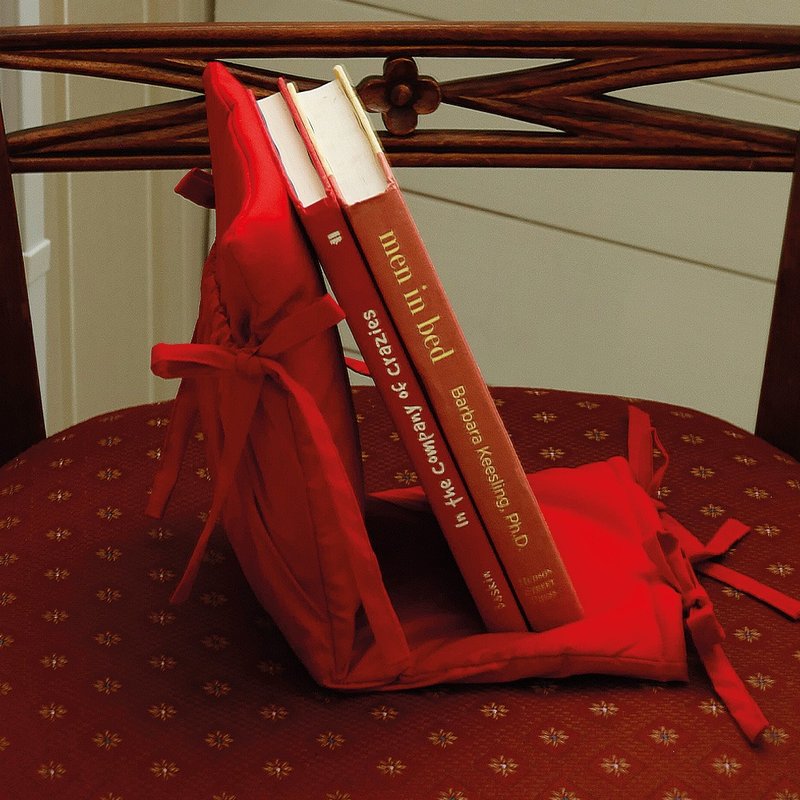 布书挡 红色 (书虫系列) - 书架/书挡 - 棉．麻 红色