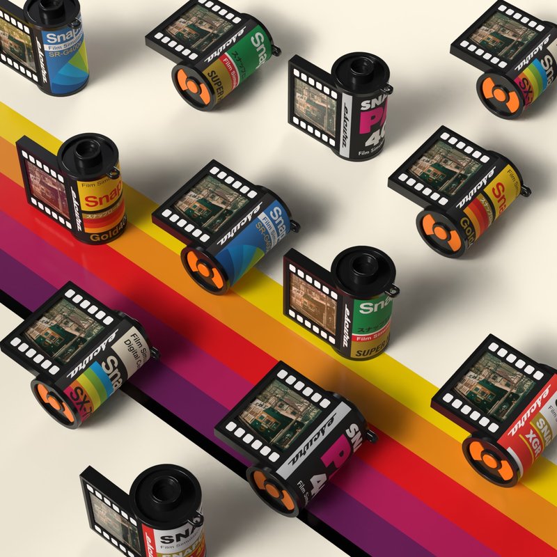 SnapRoll 模拟底片数位相机 大盒6入 (不重复)【盲盒】 - 数码小物 - 塑料 多色