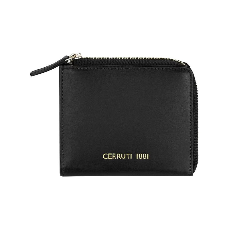 CERRUTI 1881 限量2折  顶级小牛皮零钱包 全新专柜展示品 - 皮夹/钱包 - 真皮 黑色