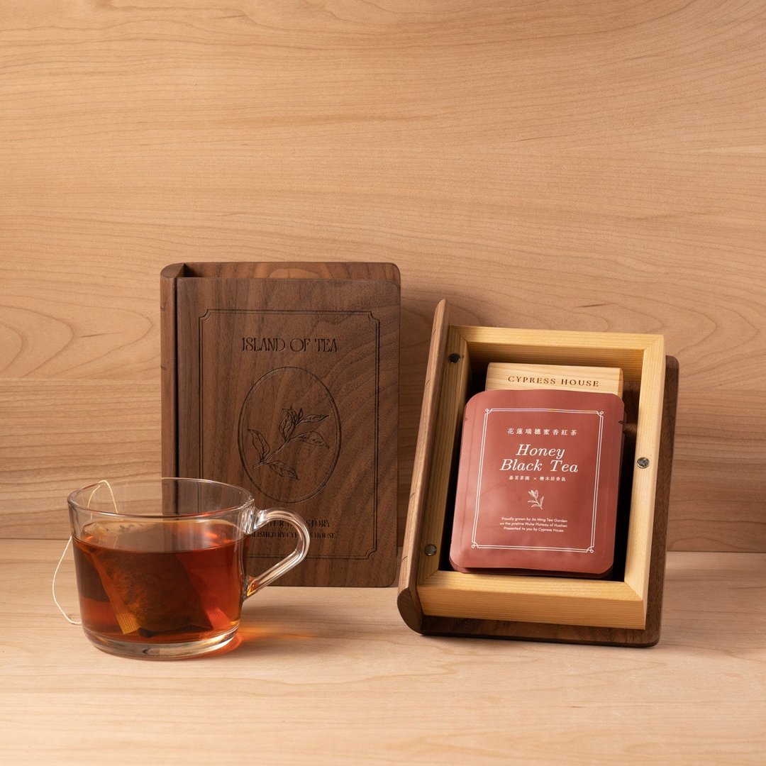 花莲瑞穗蜜香红茶桧木礼盒  嘉茗茶园 x 桧木居联名 - 茶 - 新鲜食材 绿色