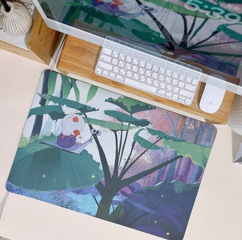巨型鸭鸭与好友的冒险 / 圭藻土软垫共12款_赠同款电脑壁纸 - 地垫/地毯 - 棉．麻 蓝色