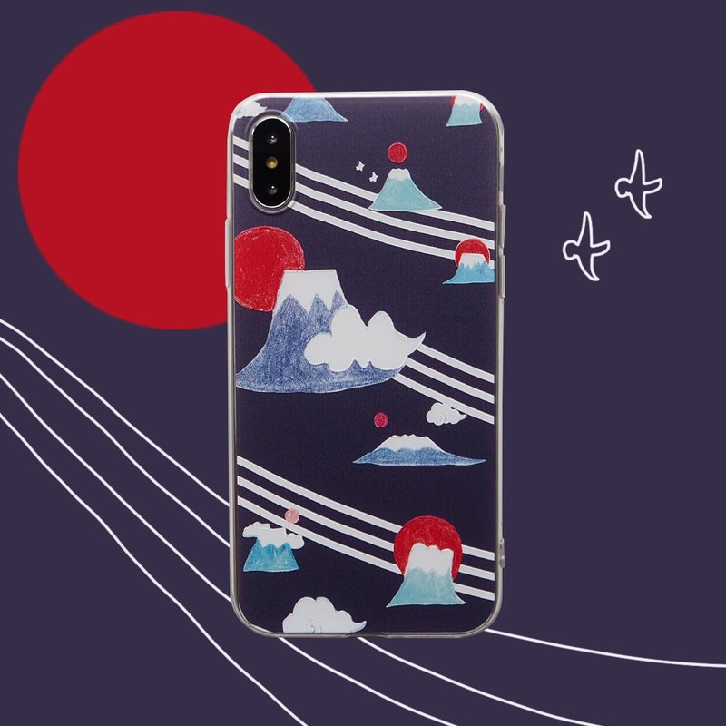 每个人心里都有一座不一样的富士山iPhone11全型号定制 - 手机壳/手机套 - 塑料 蓝色