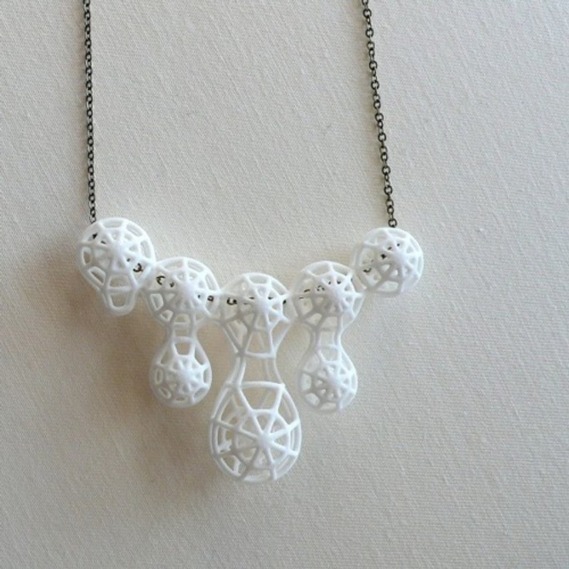 meta net white - 项链 - 塑料 