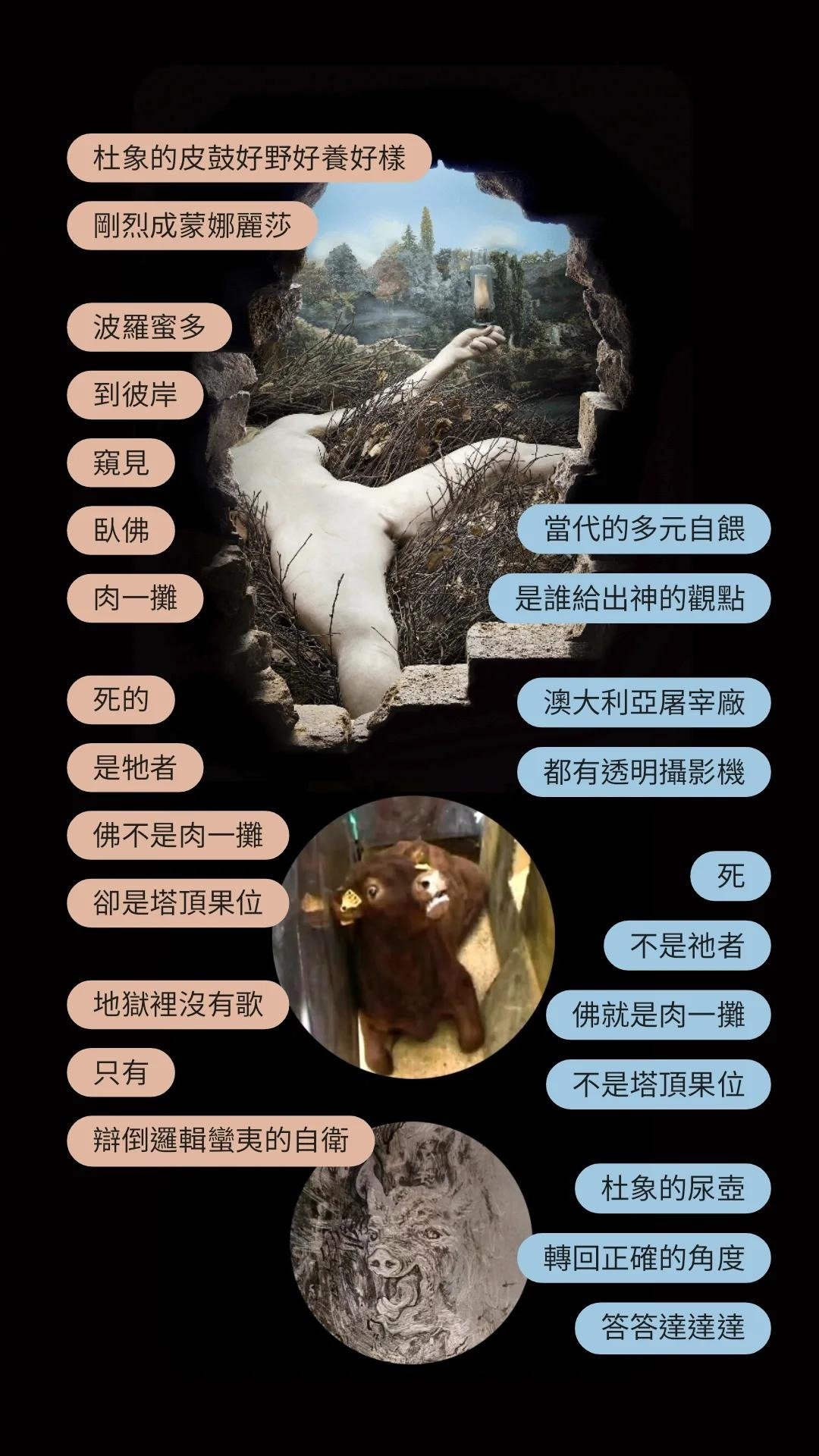 移动记 艺术家声明 无政府进行曲 Atopia March - Duchamp VEGAN - 卡片/明信片 - 纸 多色