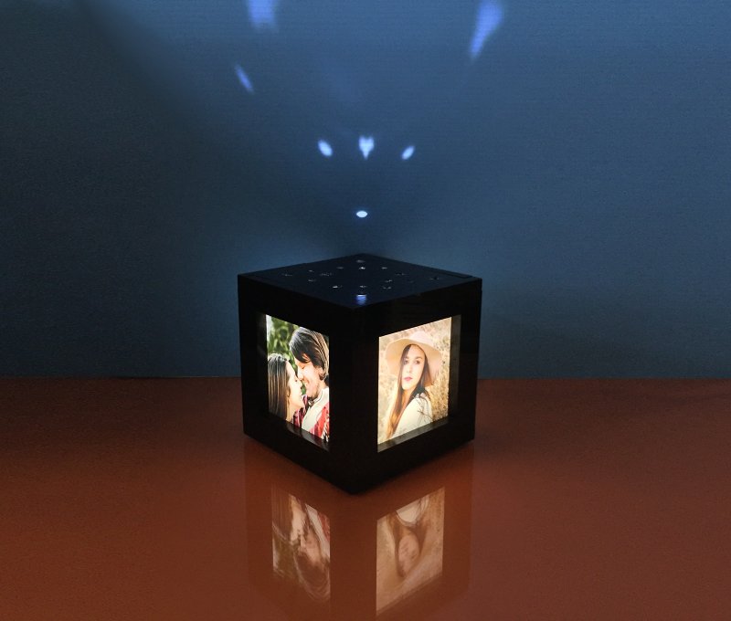 【定制化礼物】黑盒子Cube 定制/生日/男/情侣/情人节/礼盒/礼物 - 灯具/灯饰 - 压克力 黑色