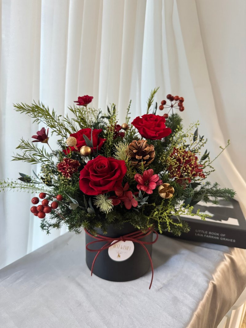 永生花桌花 祝贺花礼 开幕花礼 盆花 调职 - 干燥花/捧花 - 植物．花 