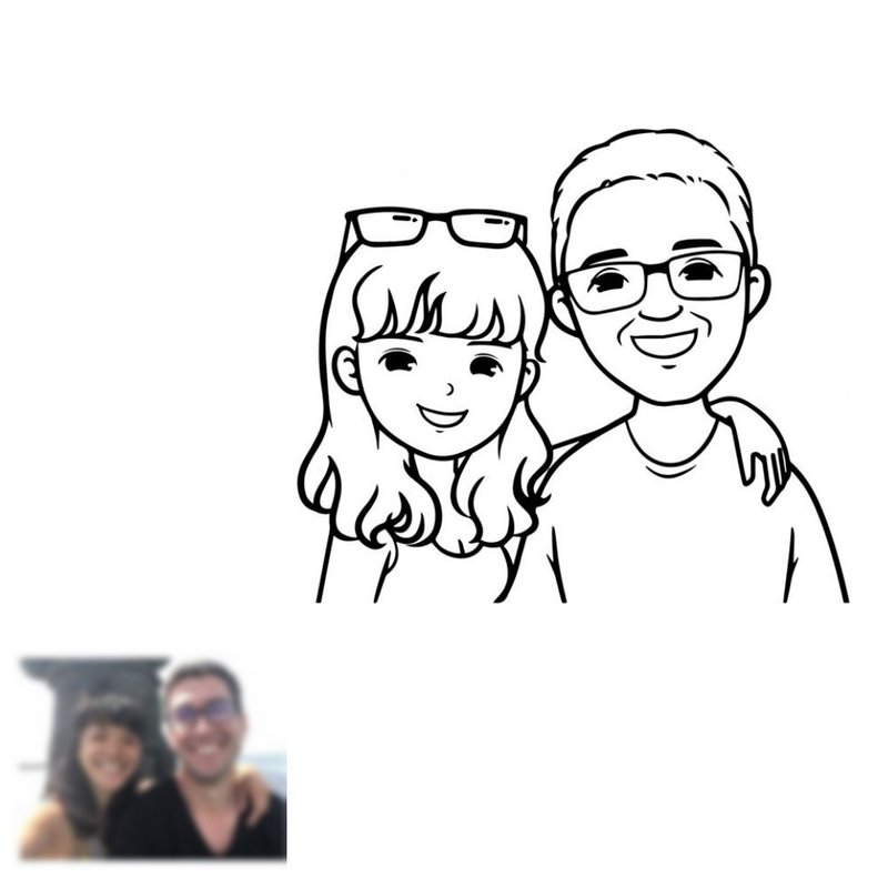 Q版人物 电子档(单人半身) - 订制画像 - 其他材质 