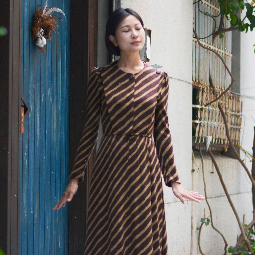 非路 |  日本古着长袖洋服 - 洋装/连衣裙 - 其他材质 