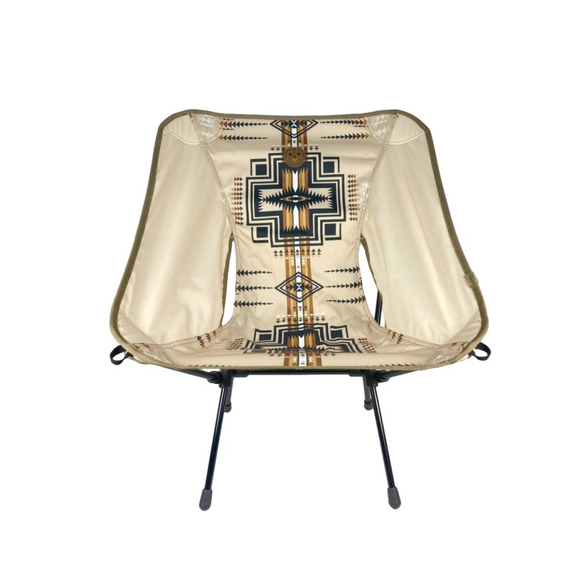 【OWL CAMP】卡其色渐层图腾椅 - 露营用品 - 尼龙 多色