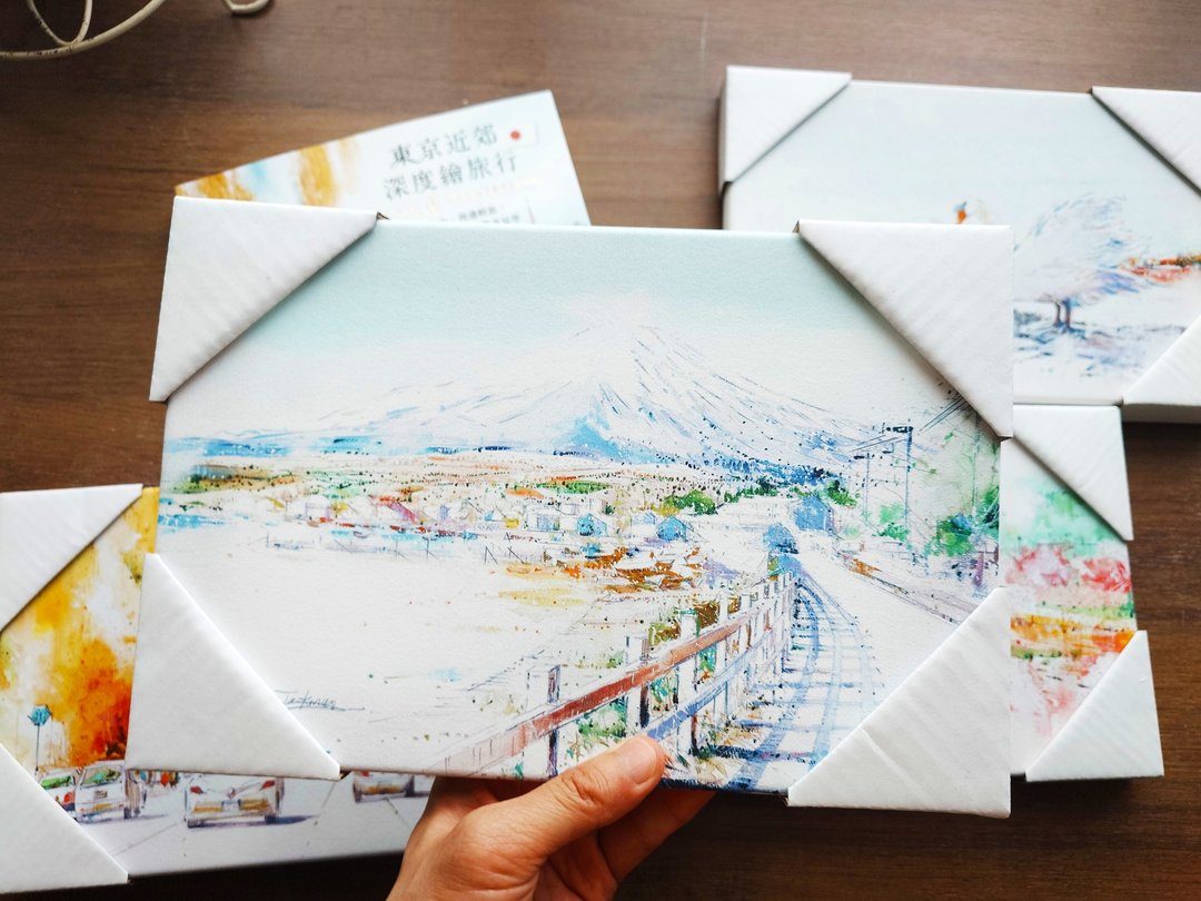 追访富士山の旅 | 山中湖 |无框画20X30cm | 装饰画 | 日本 - 海报/装饰画/版画 - 木头 白色