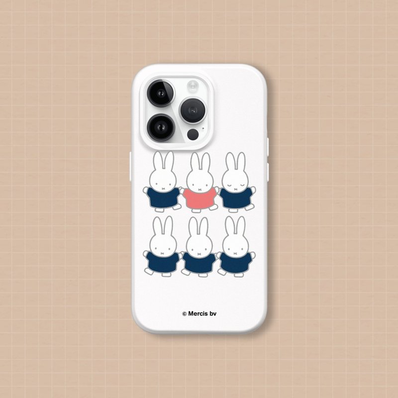 【Pinkoi x miffy】SolidX 强化吸震缓冲防摔手机壳-都是Miffy - 手机配件 - 塑料 多色