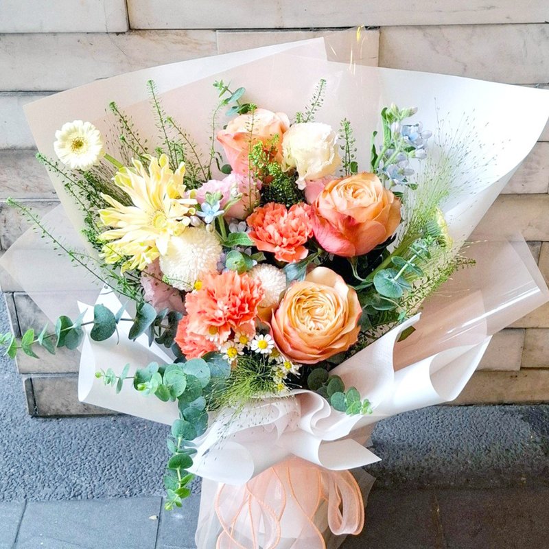日光花肆鲜花花束 | 毕业 生日 送礼首选 | 台北可自取 - 干燥花/捧花 - 植物．花 橘色