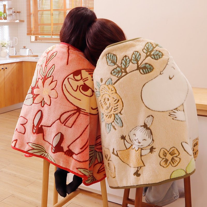 日本丸真 Moomin 可爱插画毛毯 - 被子/毛毯 - 其他材质 