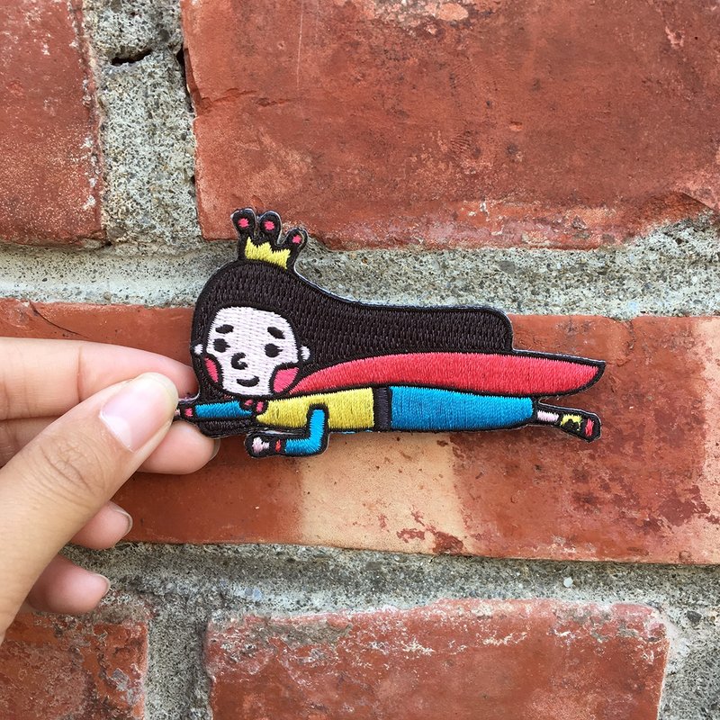 刺绣胸章-超人款 - 胸针 - 绣线 