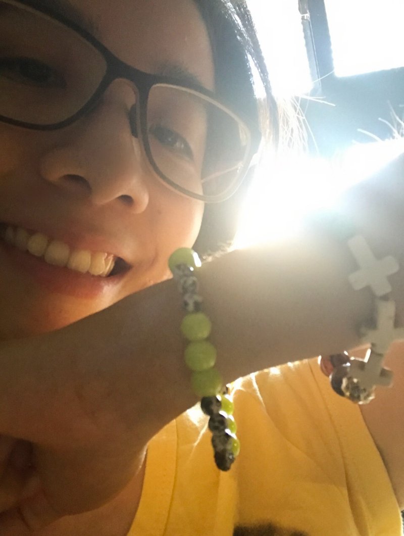 手环∞爱玉仙草冰 - 手链/手环 - 玻璃 黄色