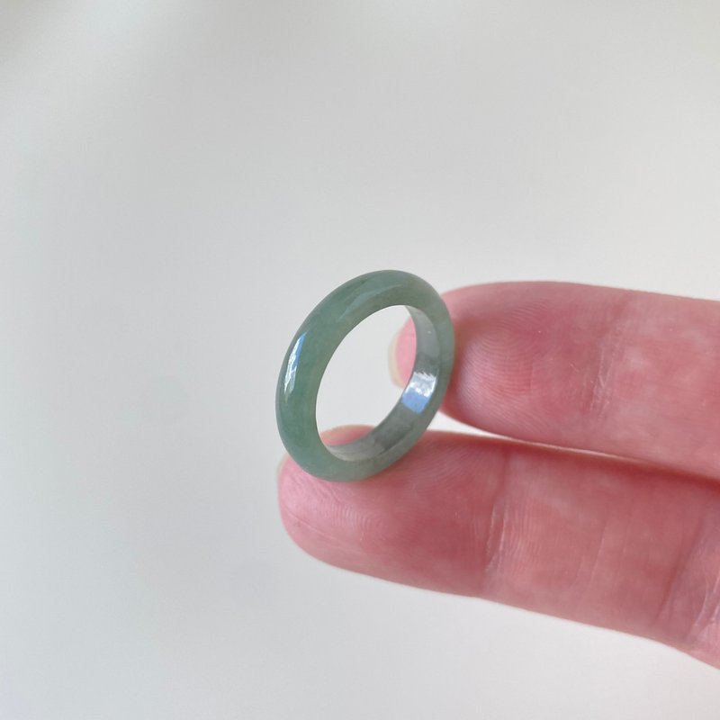浓蓝水玉戒 | 天然危地马拉玉A货翡翠 - 戒指 - 玉石 蓝色