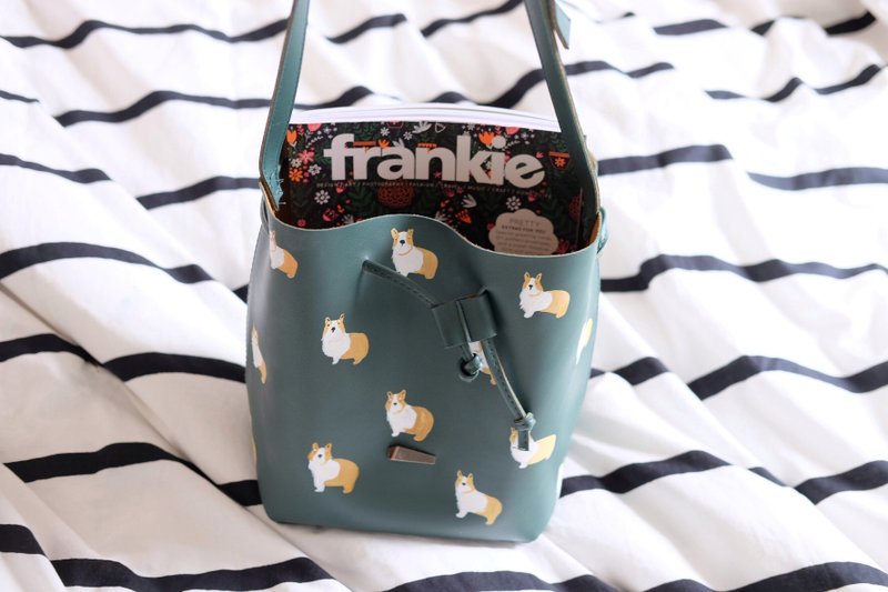 Corgi Bucket Bag - 侧背包/斜挎包 - 其他材质 绿色