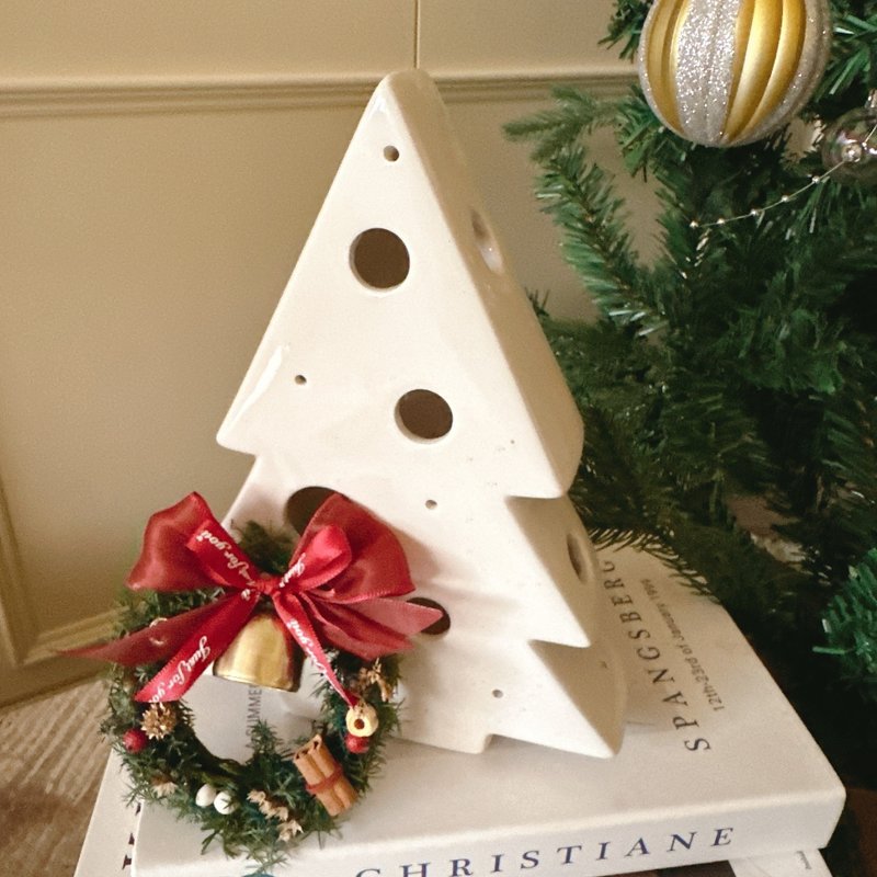 逗留 - 永生花圣诞迷小花圈 企业送礼 - 干燥花/捧花 - 植物．花 绿色