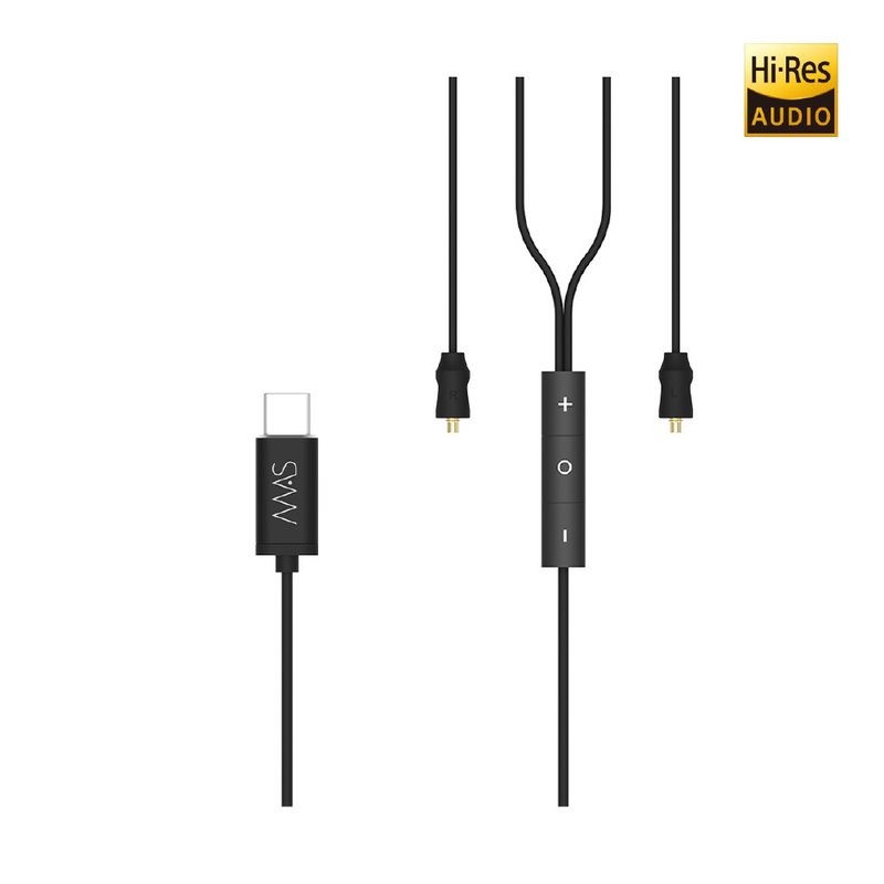 MAS XX USB-C数位环绕耳机线 - 耳机 - 其他材质 黑色