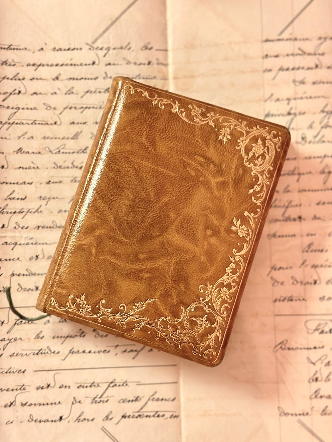 S售 法国1900s古董百年皮革弥撒书French antique leather missal - 其他 - 纸 