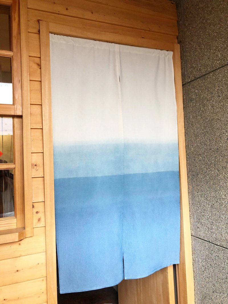 有机棉蓝染日式中门帘 Organic Cotton - 门帘/门牌 - 棉．麻 蓝色