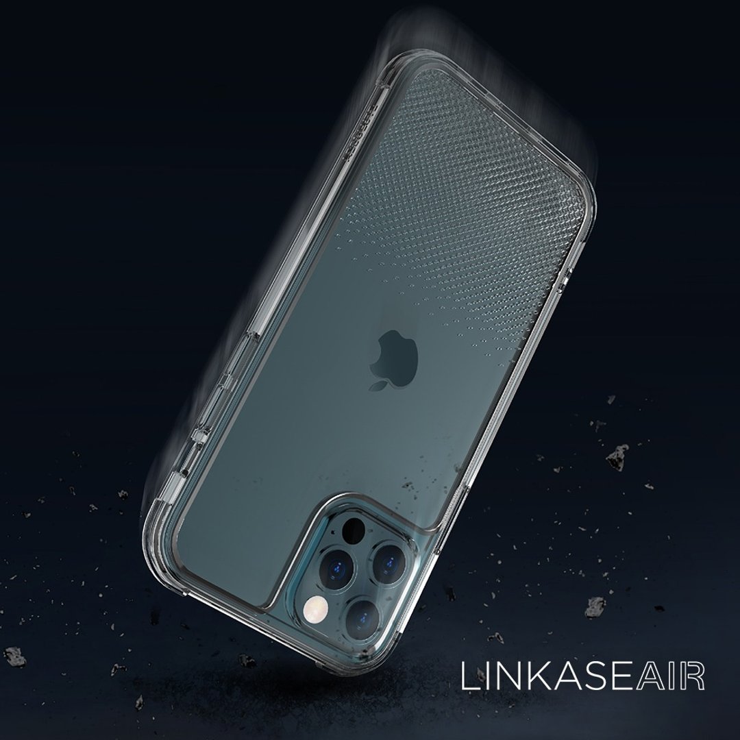 LINKASEAIR 防摔抗菌蚀刻玻璃壳 iPhone12 Pro Max 6.7寸 渐变 - 手机壳/手机套 - 玻璃 透明