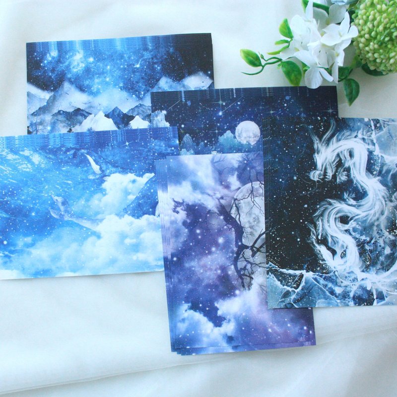 东方背景纸 _ 东方纸艺 宇宙 - 贴纸 - 纸 