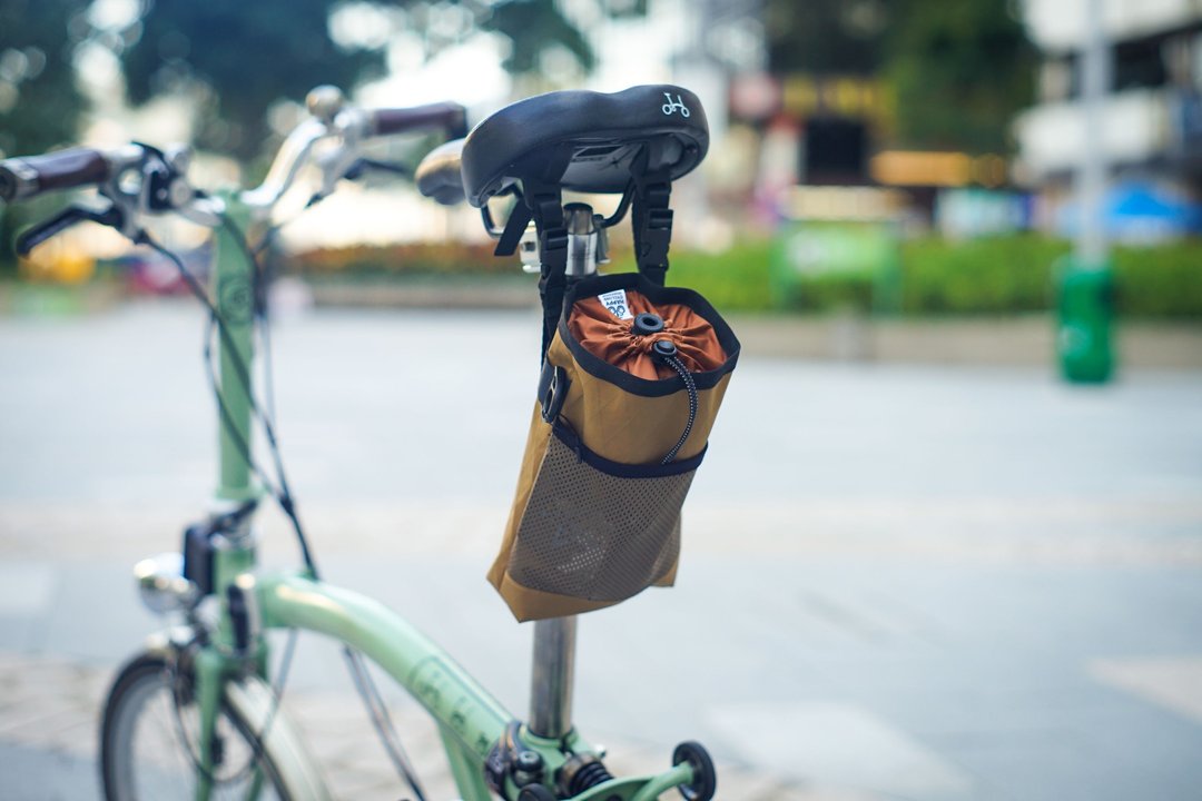 Brompton 两用自行车坐垫包 - X-PAC (美国面料) 卡其金 - 自行车/周边 - 防水材质 卡其色