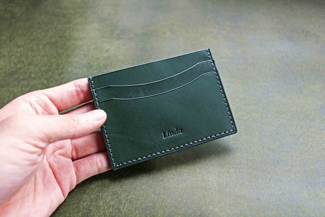 【VULCAN 悠游卡夹 Card Holder】 意大利植鞣牛皮 - 证件套/卡套 - 真皮 咖啡色
