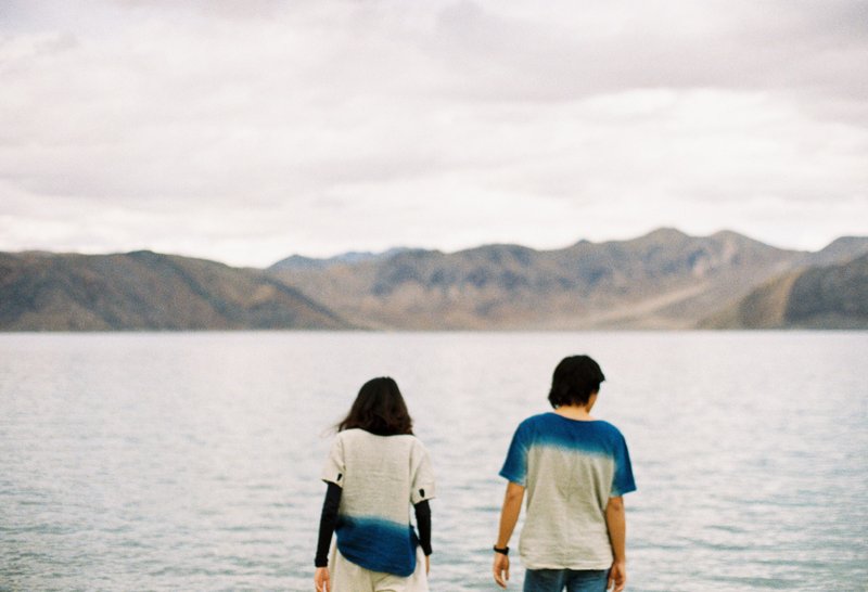 Indigo dyed | Horizon | Twin Tops - 男装衬衫 - 棉．麻 蓝色