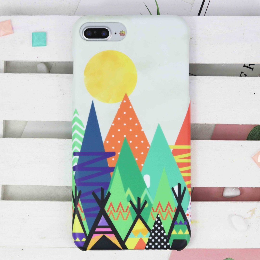 彩色缤纷部落部族磨砂手机壳iphone XS + 8 Plus Galaxy S9 note8 - 手机壳/手机套 - 塑料 