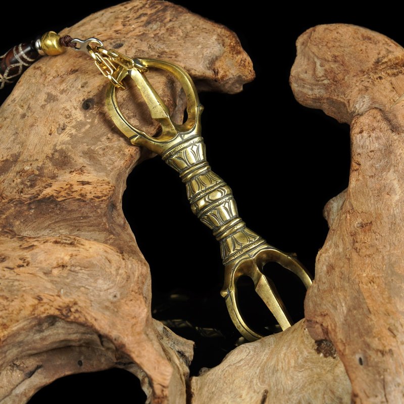 日本19世纪东密法器-三钴杵(长12.9厘米) - 其他 - 其他材质 