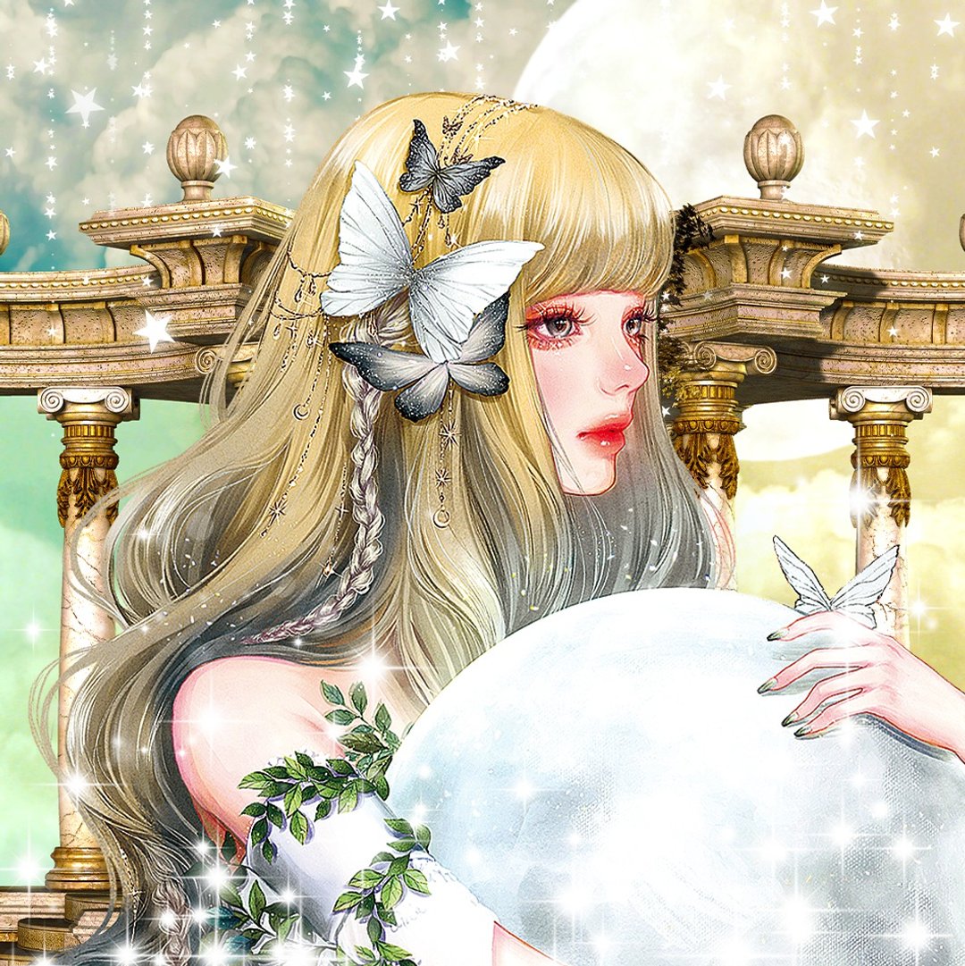 Moon Goddess (4Color) - 贴纸 - 纸 多色
