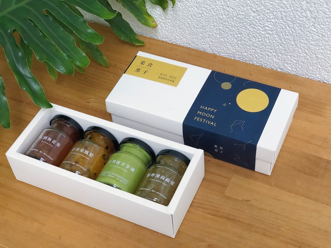 中秋礼盒│梨山蜜桃 四入 果酱礼盒 - 果酱/抹酱 - 新鲜食材 白色