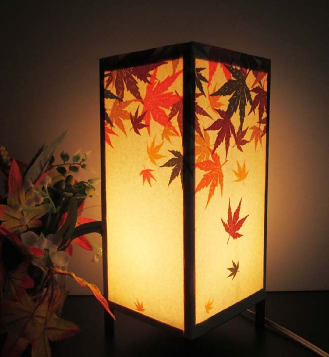 Maple leaves no sorrow «Dream light» Peace and healing will be resurrected ★ Light stand - 灯具/灯饰 - 纸 橘色