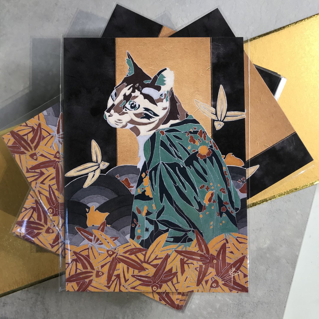 猫的贺年状 |明信片|送礼 - 卡片/明信片 - 纸 