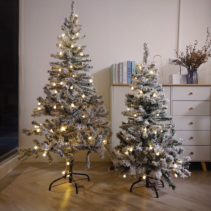 地上型圣诞树-落雪款/高120、150CM/需自行组装/圣诞节/圣诞树 - 干燥花/捧花 - 植物．花 白色