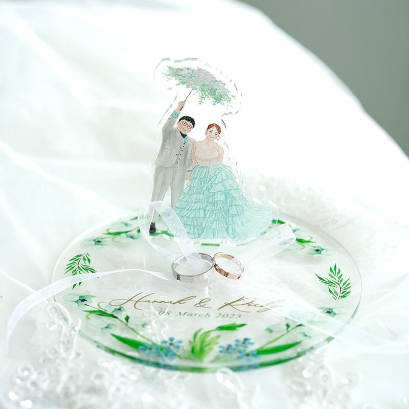 moonism原创设计 婚礼ring pillow 结婚戒指枕订制 - 摆饰 - 压克力 