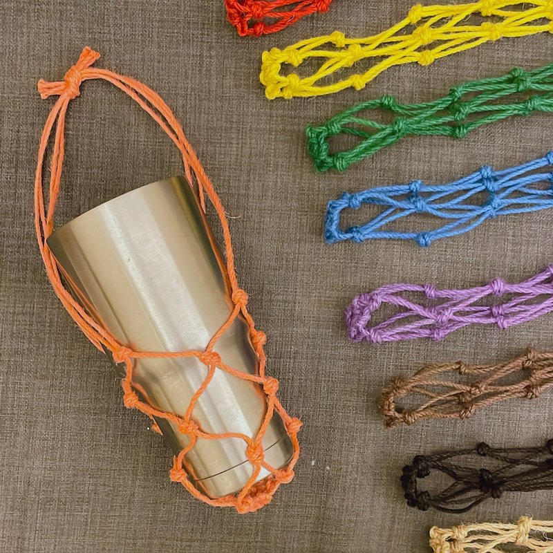 手手编织网袋 - 保温瓶/保温杯 - 棉．麻 多色