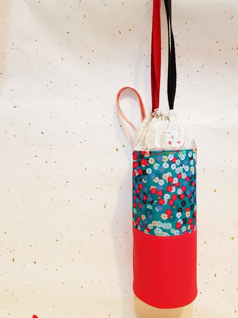内外防水/肩背手提/随身瓶杯保护袋-缤纷小花 Thermos Carry Bag - 随行杯提袋/水壶袋 - 防水材质 多色