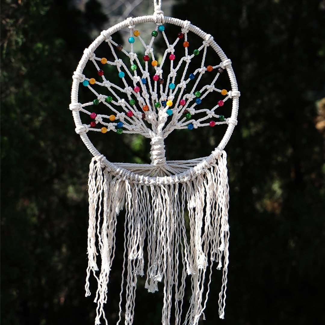 TREE OF LIFE 生命之树丨祝福 生日礼物 质感 捕梦网 编织挂饰 - 墙贴/壁贴 - 棉 