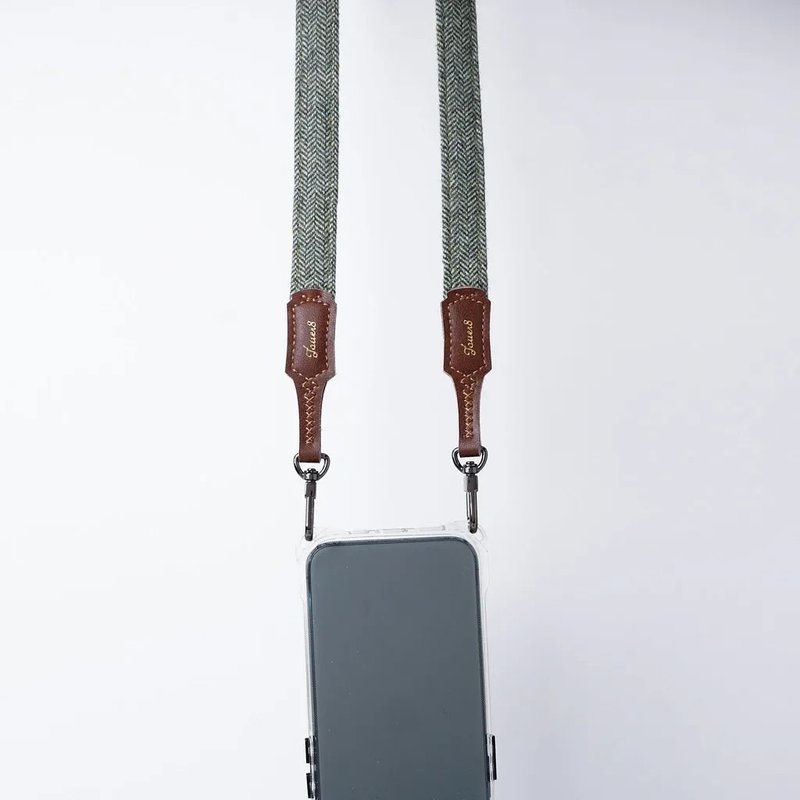 双扣背带-舒适1.8cm-文艺青年-经典人字纹 - 挂绳/吊绳 - 其他材质 多色