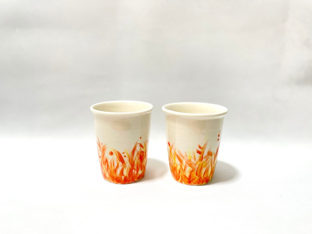 Homekong系列 | 港式茶餐厅外卖杯 - 其他杯子 - 瓷 白色