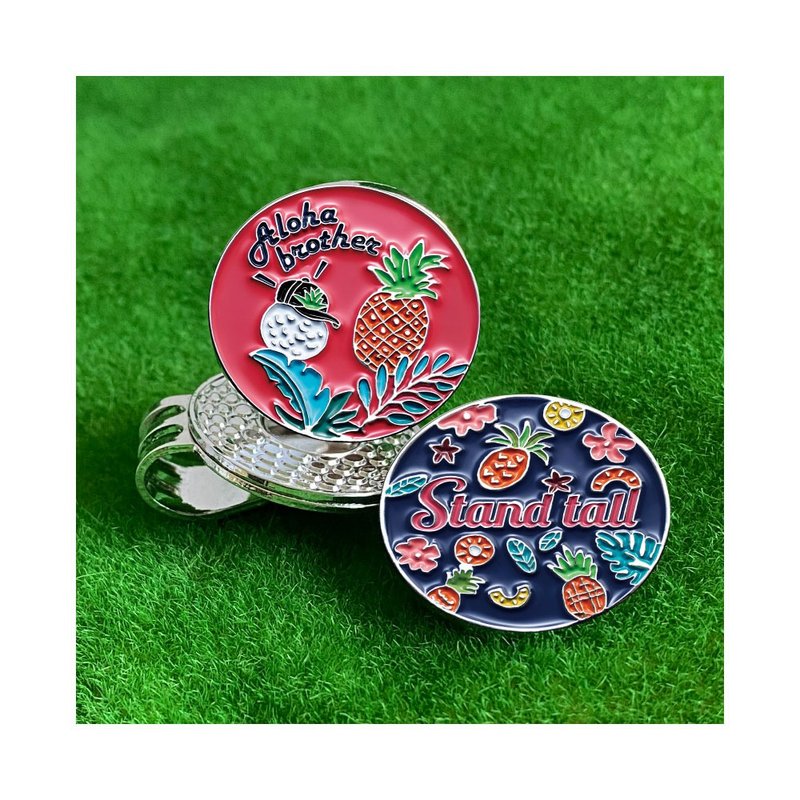 高尔夫球 marker 球标和帽夹 设计师专有款式球标 磁吸式帽夹 - 运动配件 - 其他金属 多色