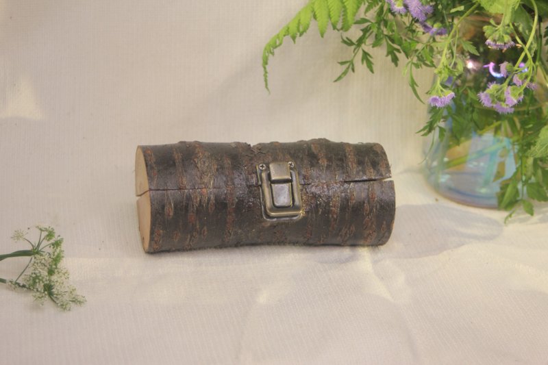 | 拾木 | 树枝置物盒_樱花木S2428 - 手提包/手提袋 - 木头 咖啡色