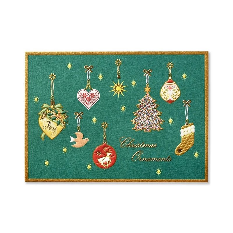 CHRISTMAS ORNAMENT GREEN 便利贴 圣诞饰品 绿色 - 信封/信纸 - 纸 绿色